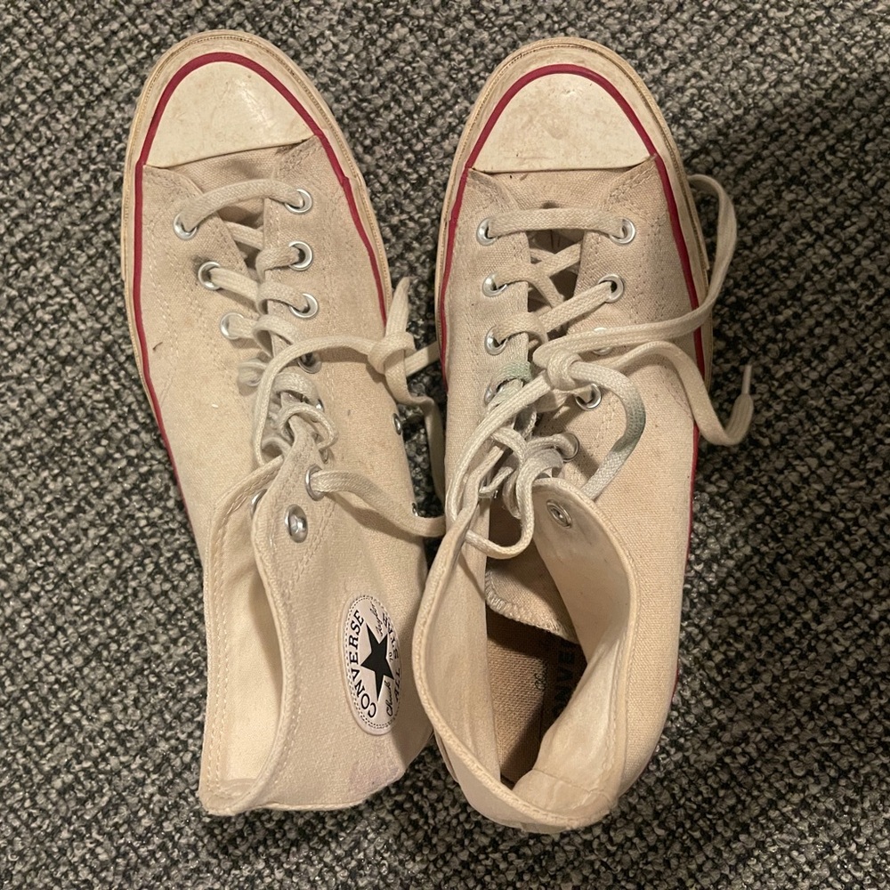 Converse High-Tops with Red Trim